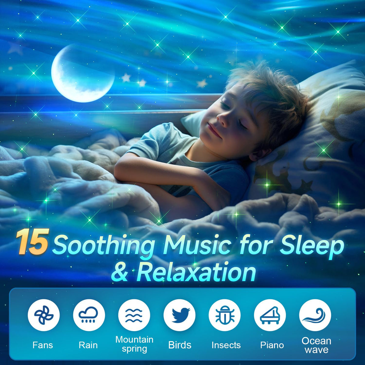 Staryou Remote Control makes brightness and timer adjustments easy from bed