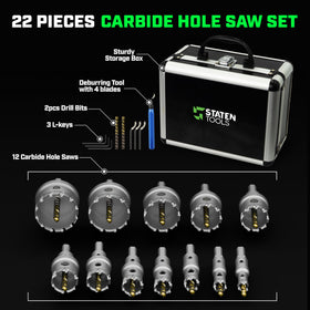 Included pilot drill bit and spring for steady starts.