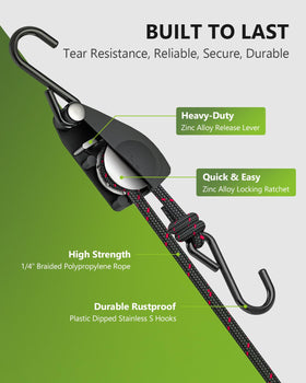STAYGROW S-hooks with vinyl sleeve protect kayak hull.