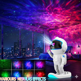 Stbands Galaxy Projector adjustable head angle lets you tailor ceiling or wall displays.