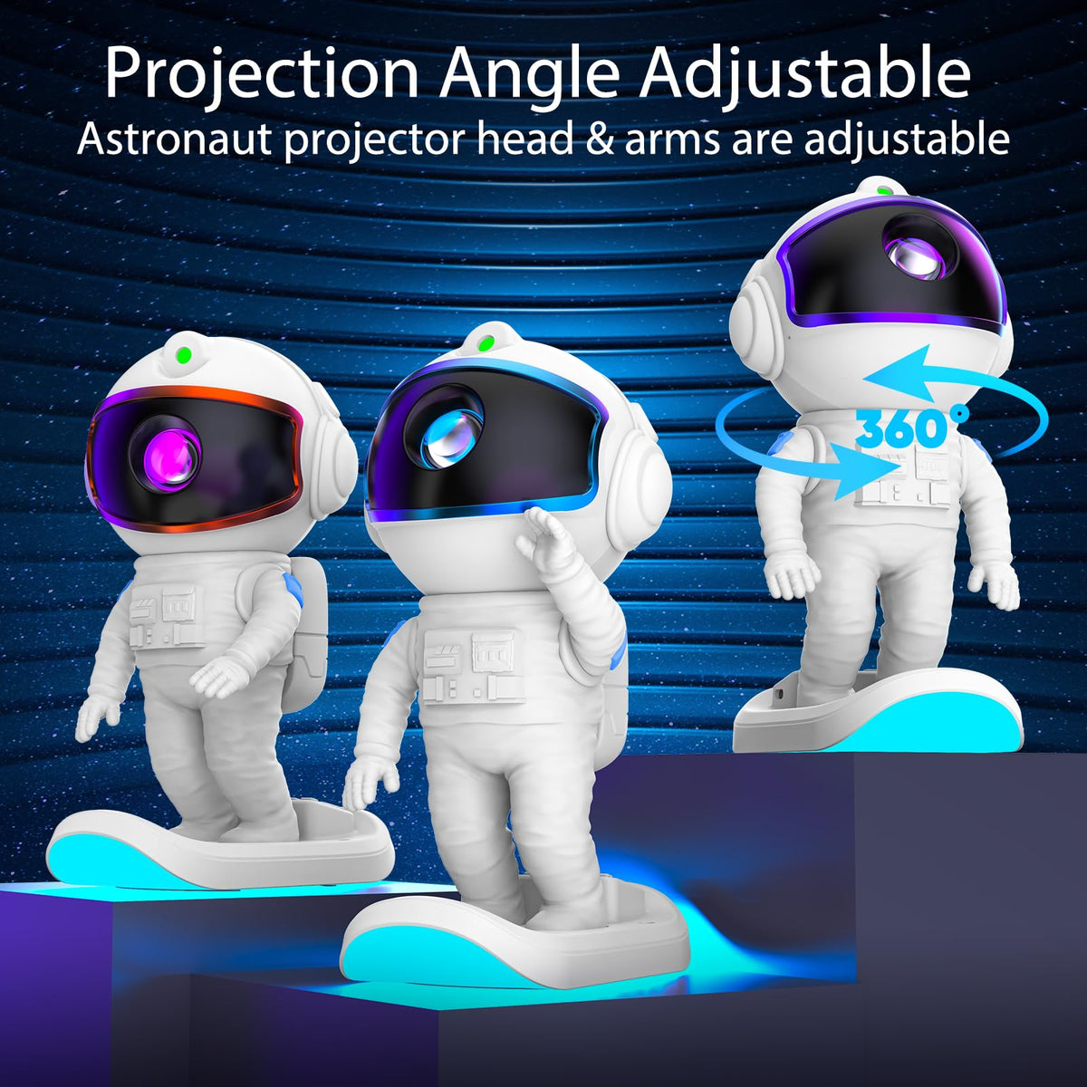 Stbands Galaxy Projector extra large projection area fills ceilings with nebula light.