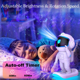 Stbands Galaxy Projector remote control and timer simplify night setup from bed.