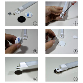 STBTECH kitchen, desk, and shelf lighting shown as movable task light