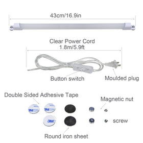 STBTECH LED strip light bar with magnets for tool-free mounting