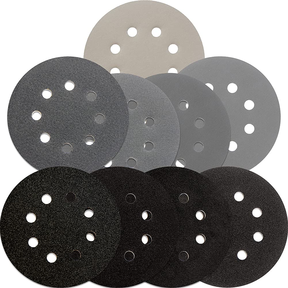 Stead Fast 5-inch disc 80-grit for rapid material removal on wood and metal.