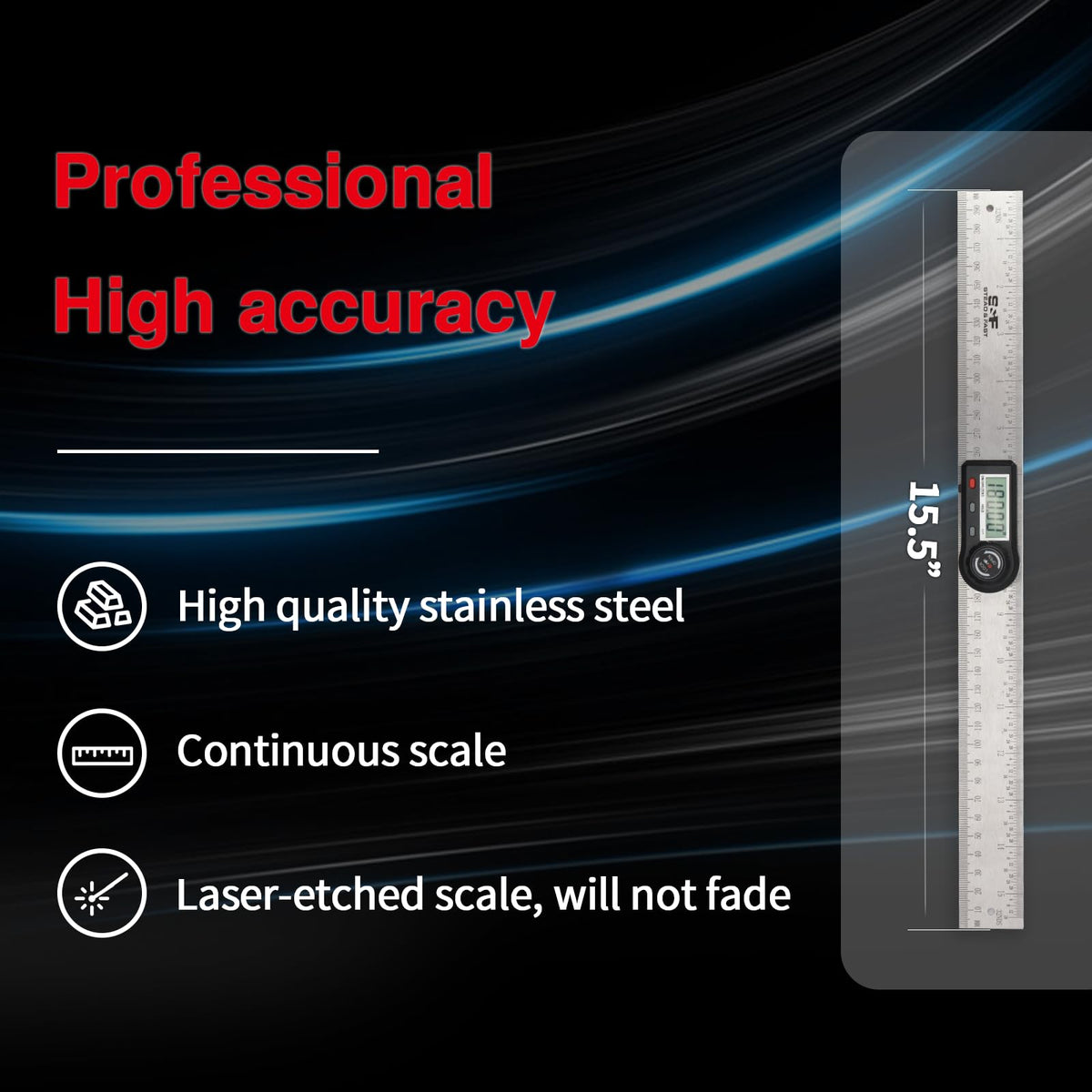 S&F Stead & FAST angle finder with etched scales for accuracy