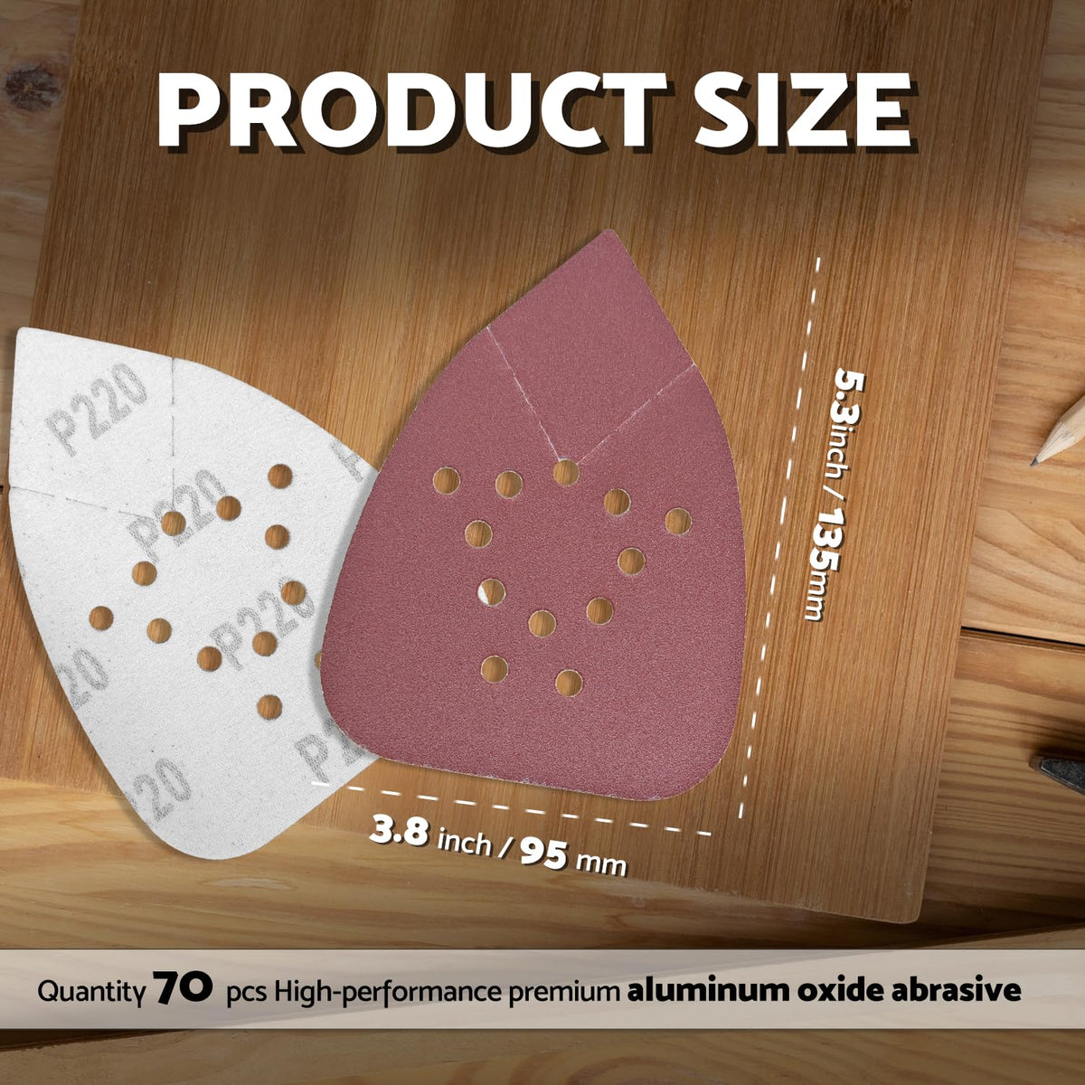 S&F Stead & Fast Black Decker mouse sanding pads 80 grit for smooth material removal