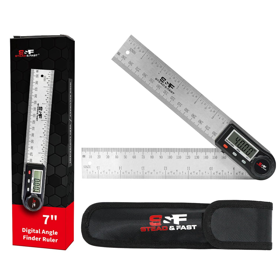S&F Stead & Fast digital angle finder with case for portable use