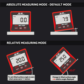 Stead & Fast magnetic base keeps the angle cube steady on ferrous surfaces.