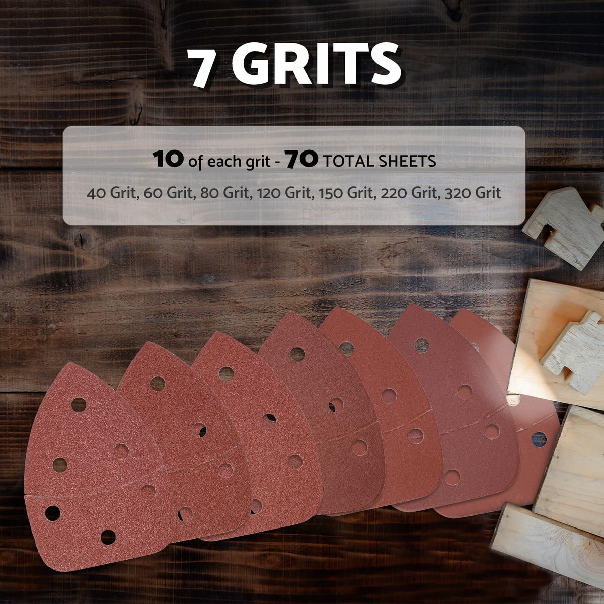 Stead & Fast red-brown aluminum oxide paper delivers durable material prep.