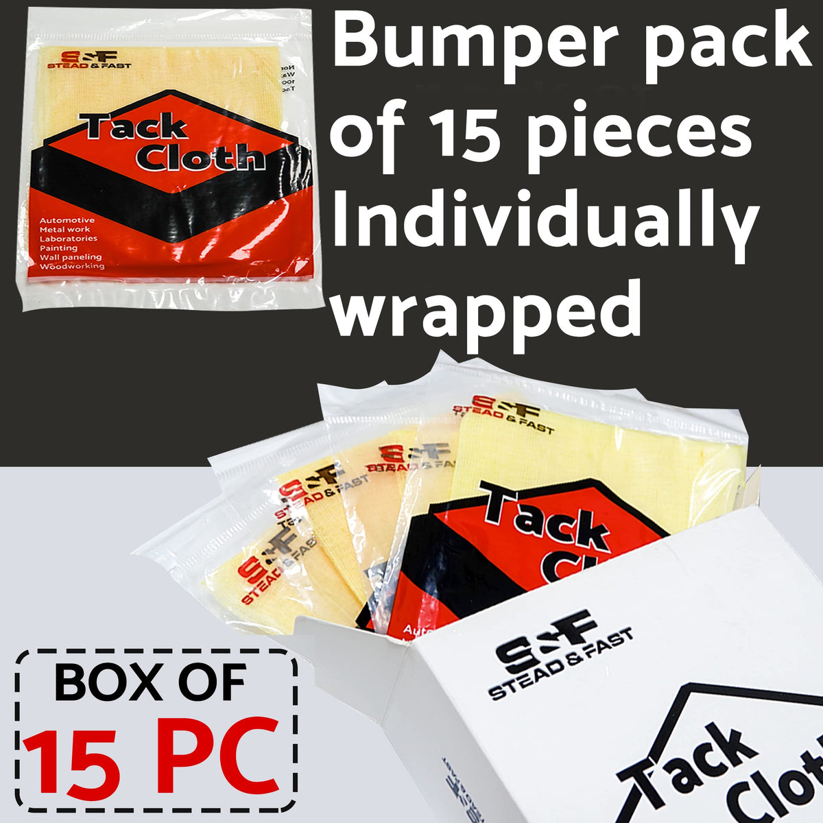 Stead & Fast Tack Cloth 18x36 size ready for prep