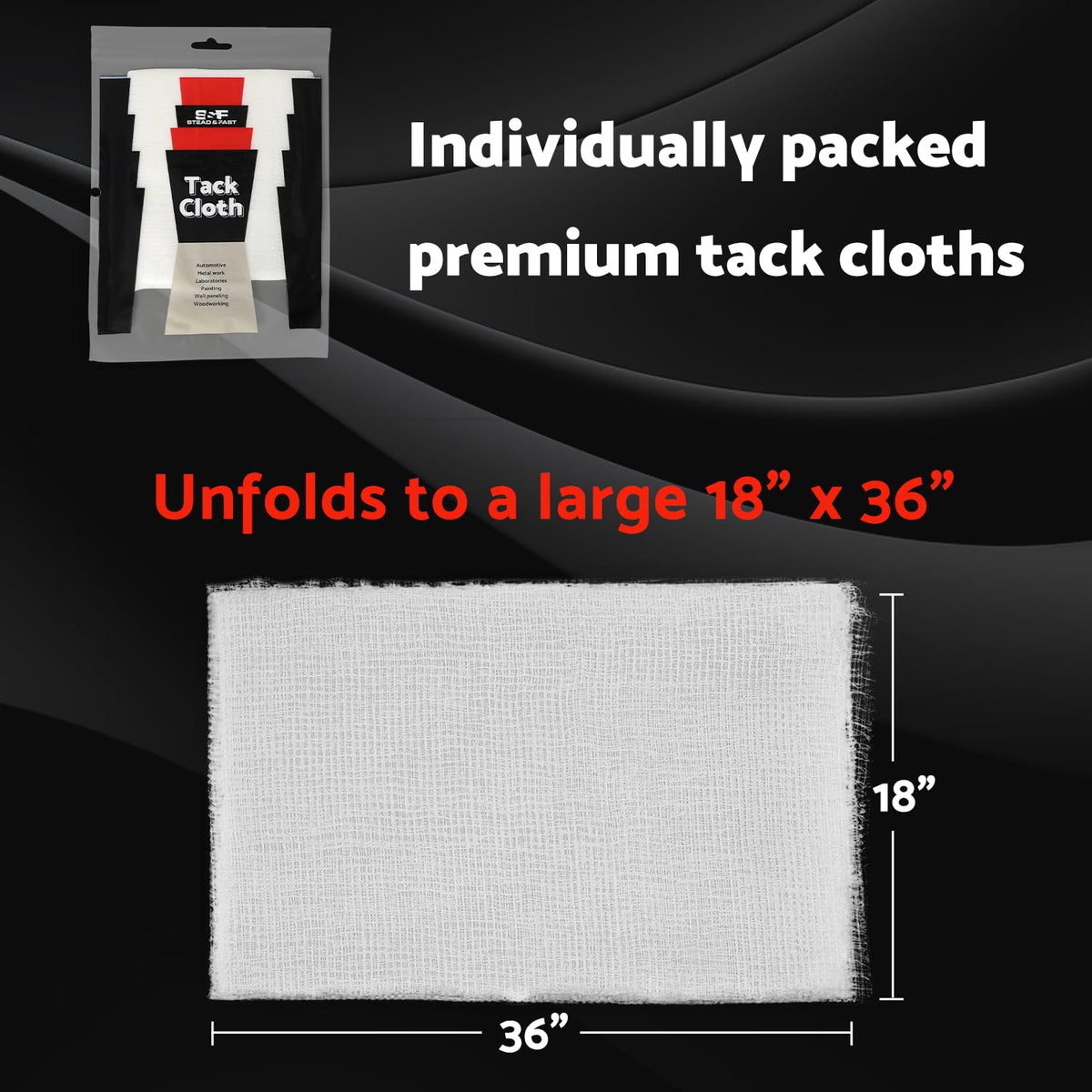 S&F Stead & Fast tack cloths reusable pack for multiple uses.
