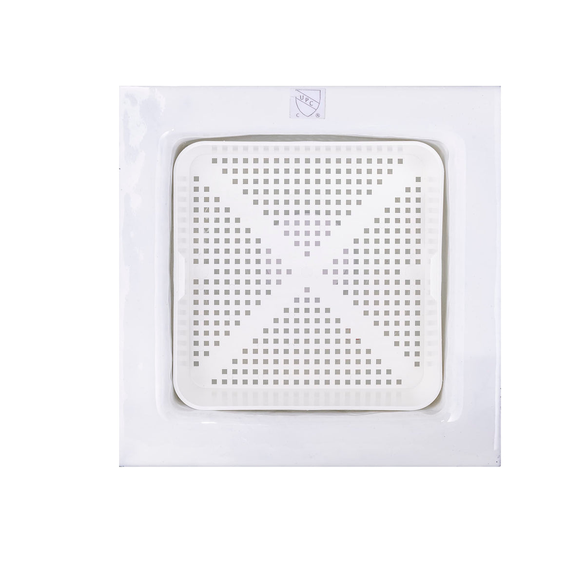STEADYKLEEN square drain basket for restaurants keeps debris out of drains