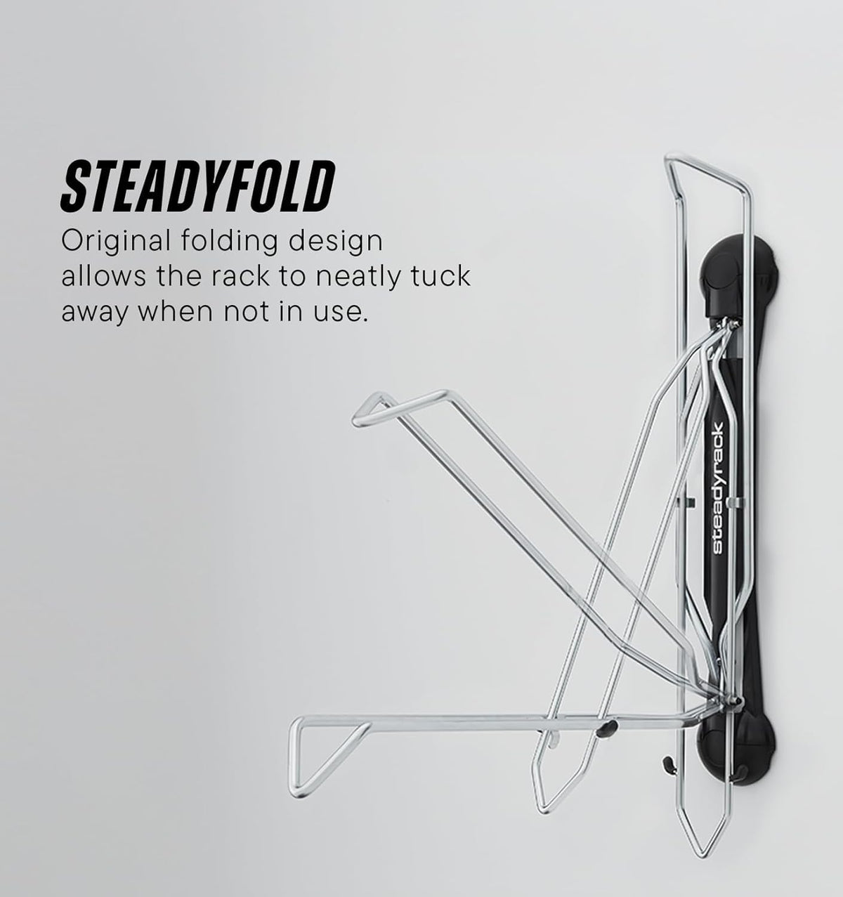 Steadyrack fits tires up to 2.1 inches for road bikes.