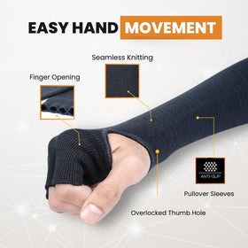 STEALTH-FIT aramid blend sleeves reveal protective level for jobs