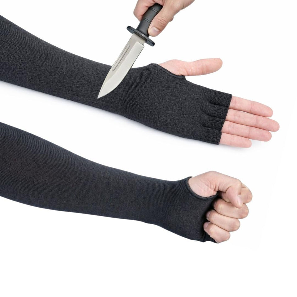 STEALTH-FIT heavy-duty Kevlar sleeves close-up weave for durable protection