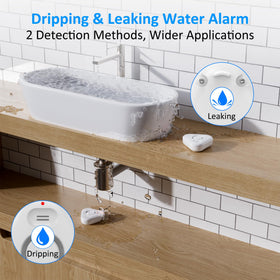 STECHRO 5-pack water leak detectors bottom probes detecting potential floods