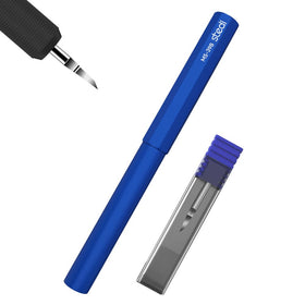 Close-up of 0.15mm tungsten blade delivering ultra-slim scribe lines.