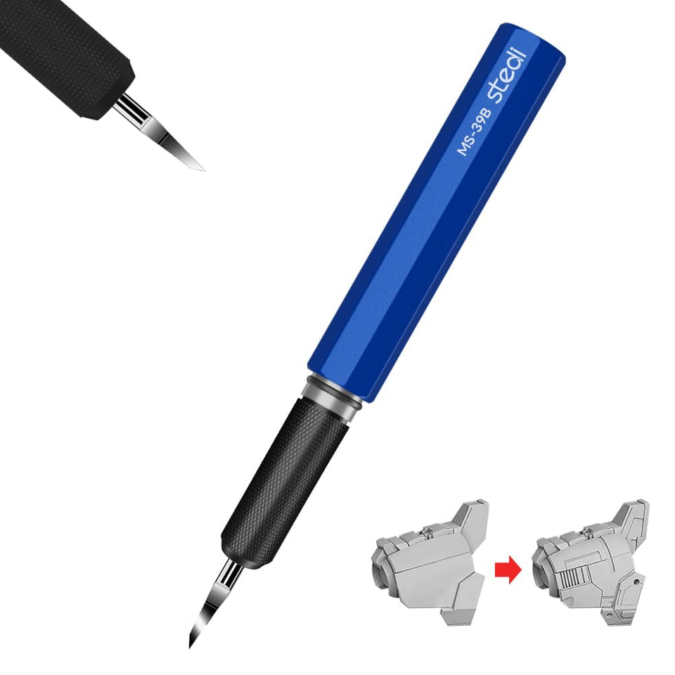 Stedi model scriber chisel blue-handle for precise panel line work.