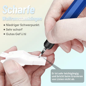Protective cap recommended for safe storage and blade care.