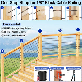 Wrench included with Steel DN Mate DM45 for easier installation