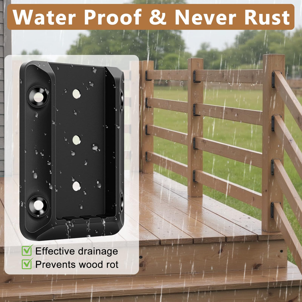 Steel DN Mate quick install design enables fast railing setup.
