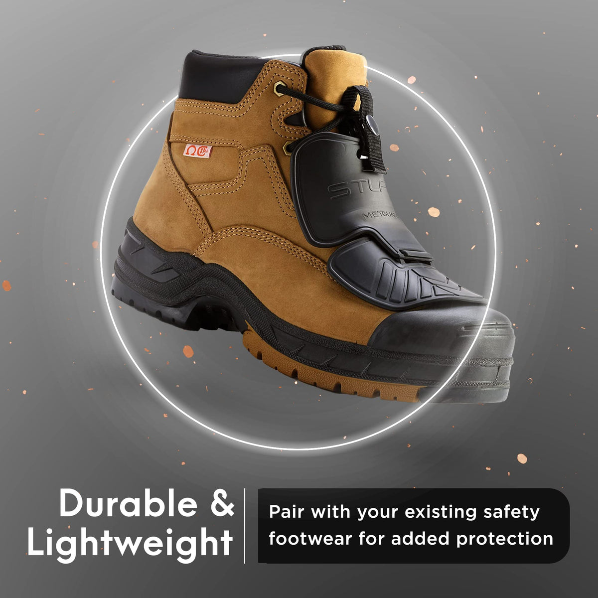 Steel-Flex MetGUARDZ transfers easily between boots for versatile use.