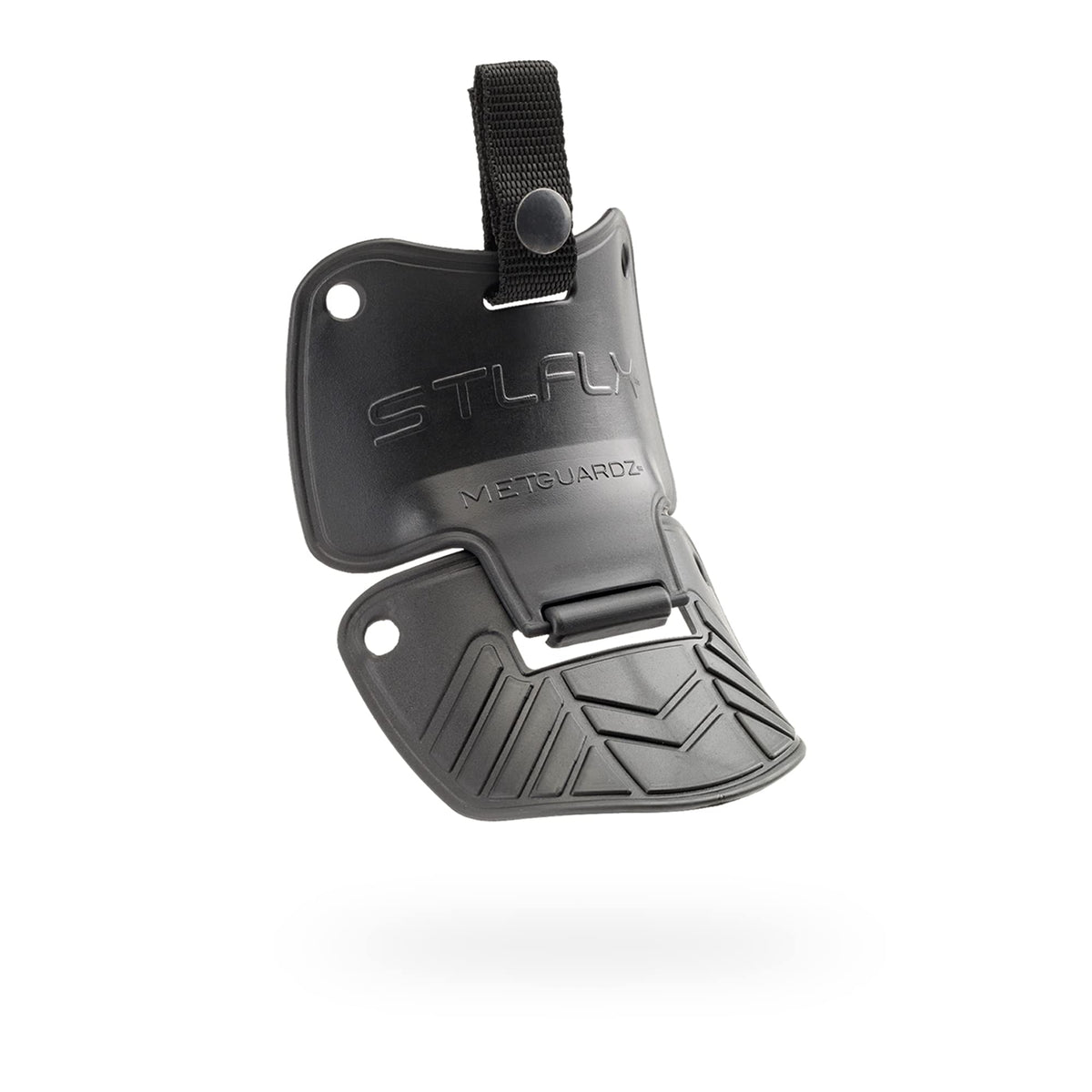 Steel-Flex MetGUARDZ metatarsal guard attached to safety boot for enhanced protection.