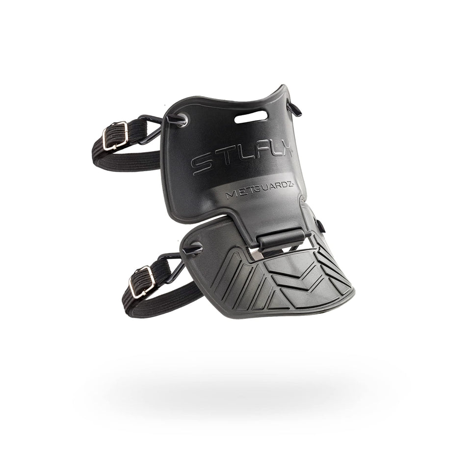 Steel-Flex MetGUARDZ metatarsal guard pull-on protects toes in safety boots.
