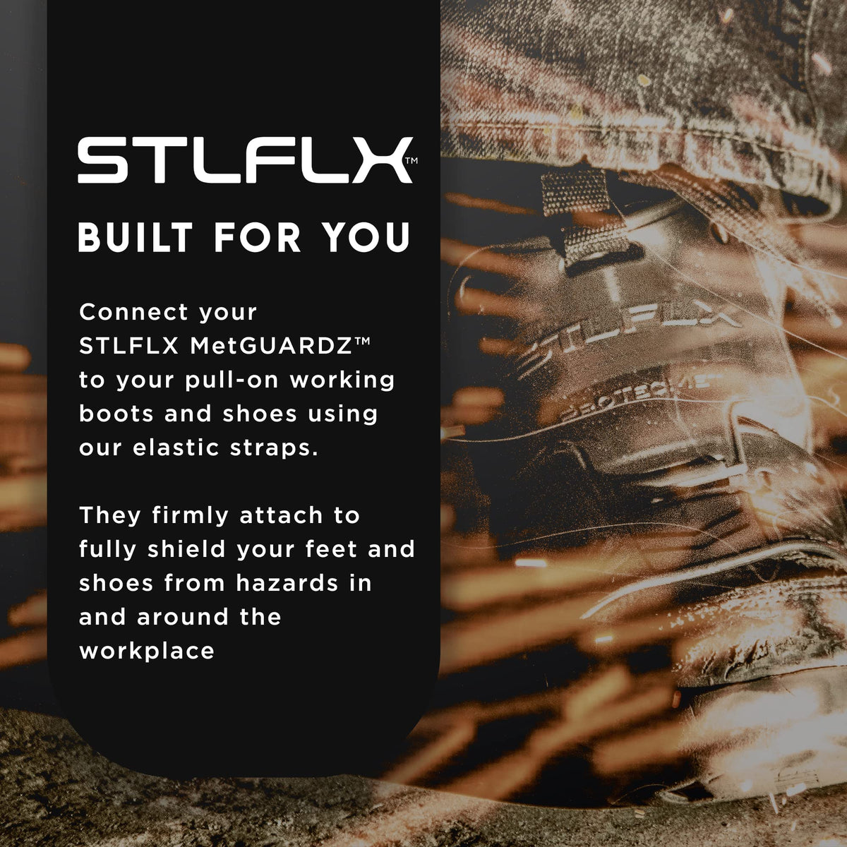 Steel-Flex MetGUARDZ nylon-blend construction delivers rugged metatarsal protection.