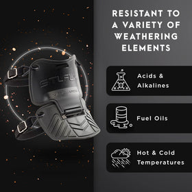Steel-Flex MetGUARDZ protects the lace area from abrasion and splashes.