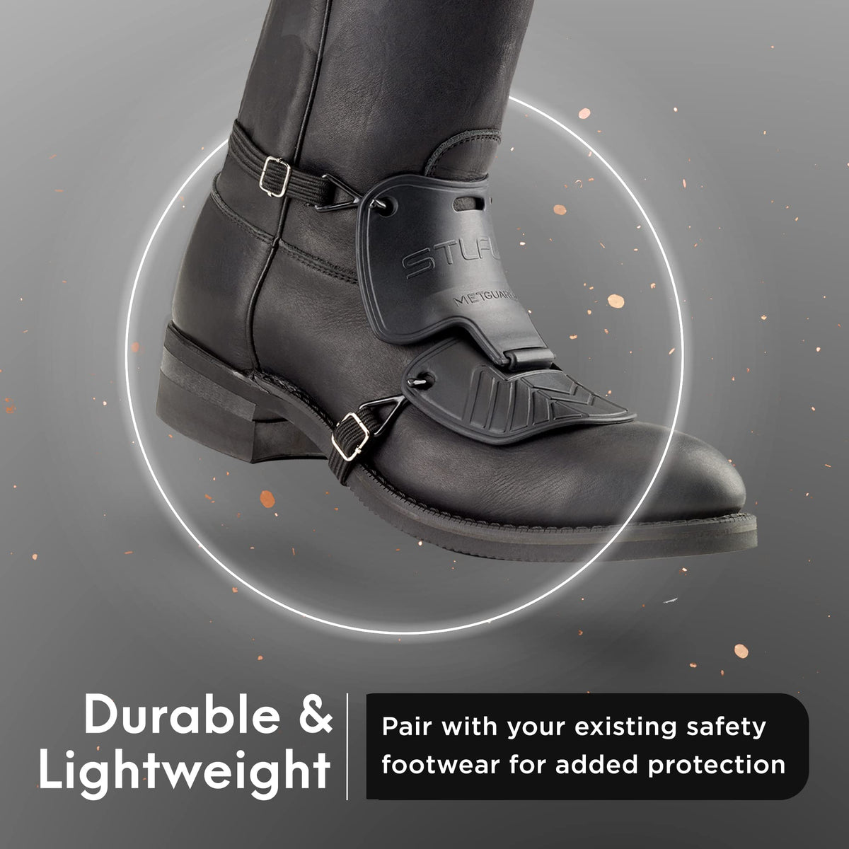 Steel-Flex MetGUARDZ transfer between compatible work boots saves time.