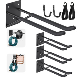 Steelify 14-inch heavy-duty wall-mount garage hook with non-slip coating for secure storage
