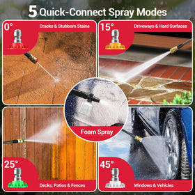 Steelite brass 15-degree nozzle ideal for patios and fences.