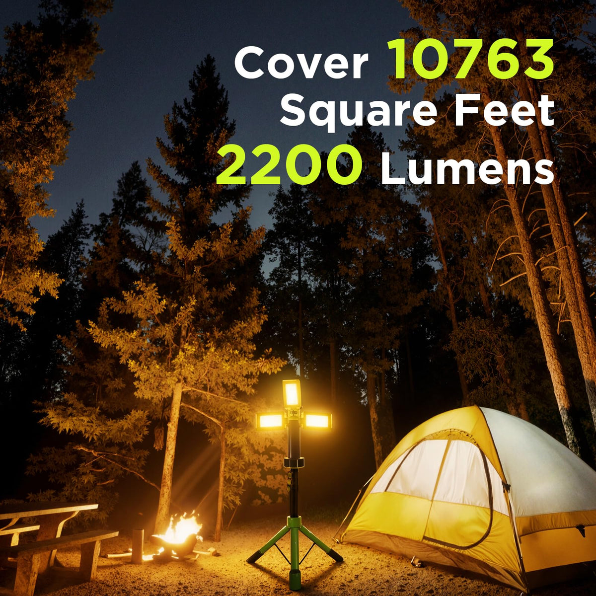 Steelite emergency light with triple LED heads delivers wide beam coverage for workspaces.