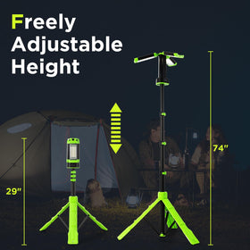 Steelite light with magnetic base attaches to metal surfaces for quick use.