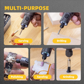 Steelite Mini Rotary Tool LED light aiding resin detailing and fine work