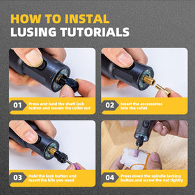 Steelite Mini Rotary Tool sanding and polishing for smooth finishes