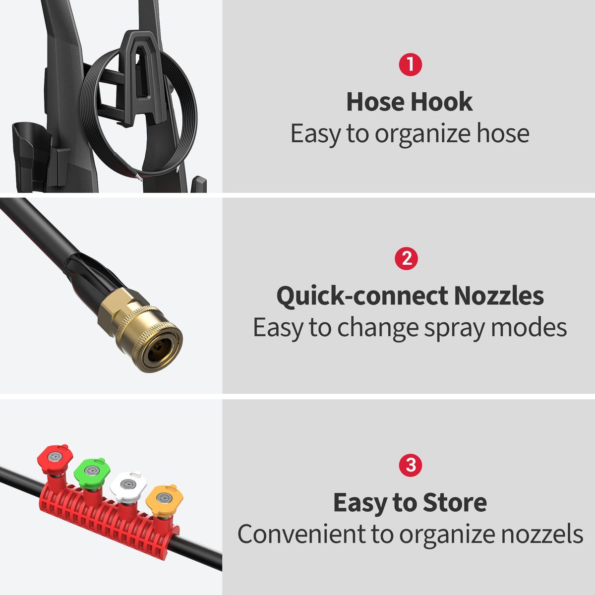 Steelite portable pressure washer body with wheels for easy movement.