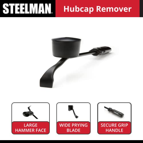 Steelman hubcap remover tool enhancing control during wheel maintenance