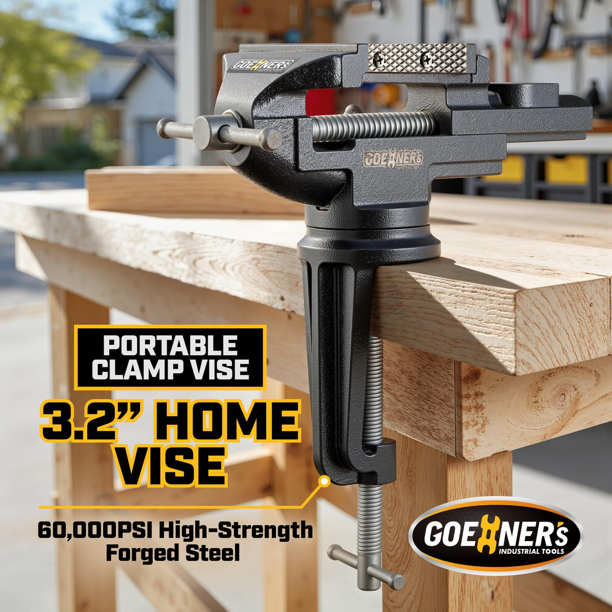 Steinbruecke 360° swivel base for versatile clamping angles