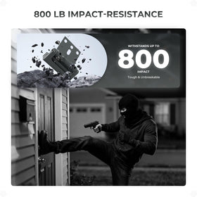 Steinwhale lock demonstrating 800 lbs test for inward doors.