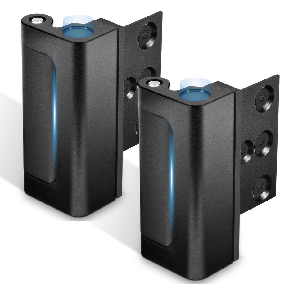 Steinwhale door reinforcement lock mounted on a frame with up to 800 lbs security.