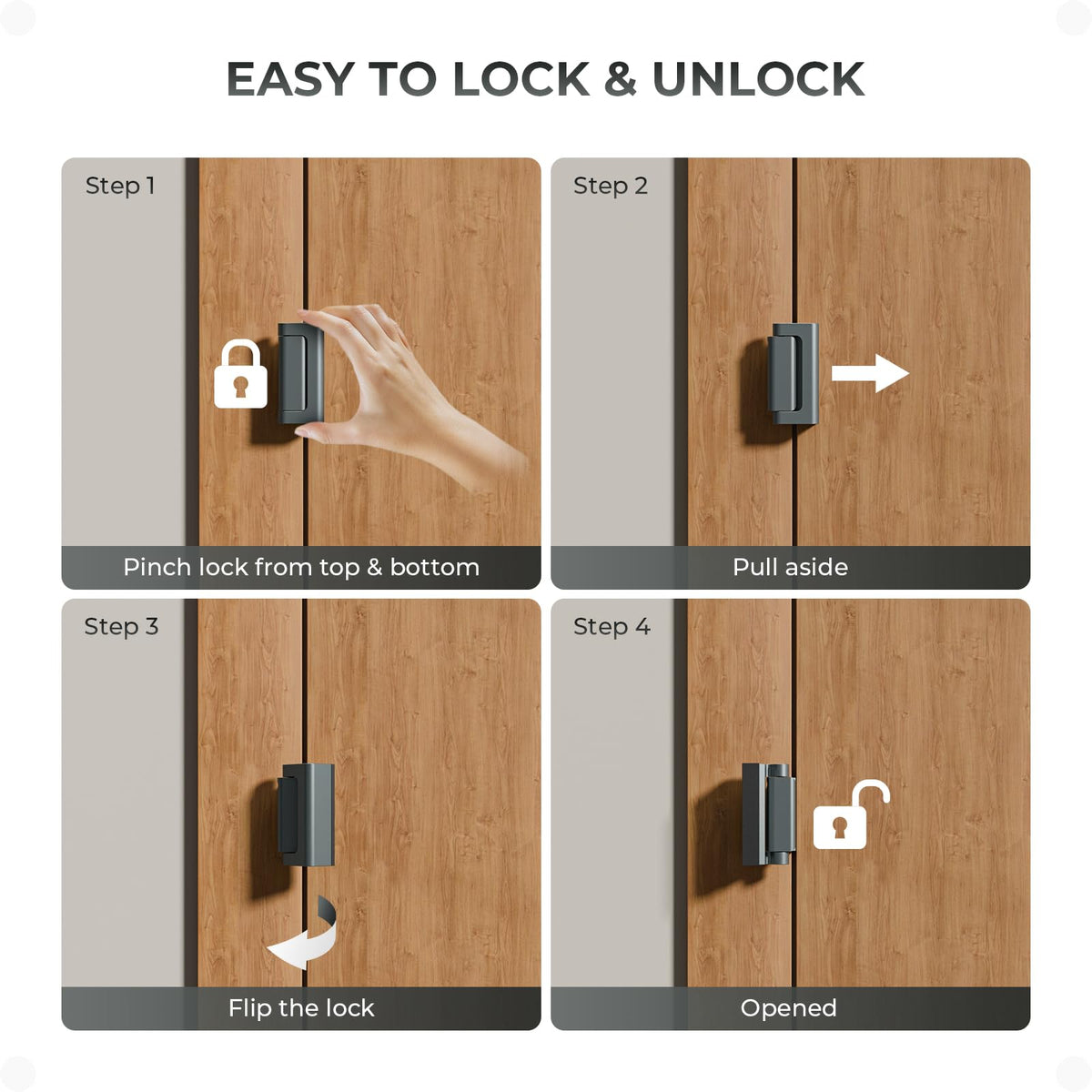 Steinwhale lock inward-door-only design ensuring proper fit for inward swinging doors.