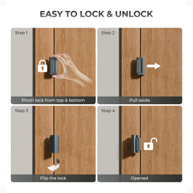 Steinwhale lock inward-door-only design ensuring proper fit for inward swinging doors.