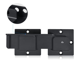Steinwhale flip gate latch front view highlights durable aluminum for outdoor use.