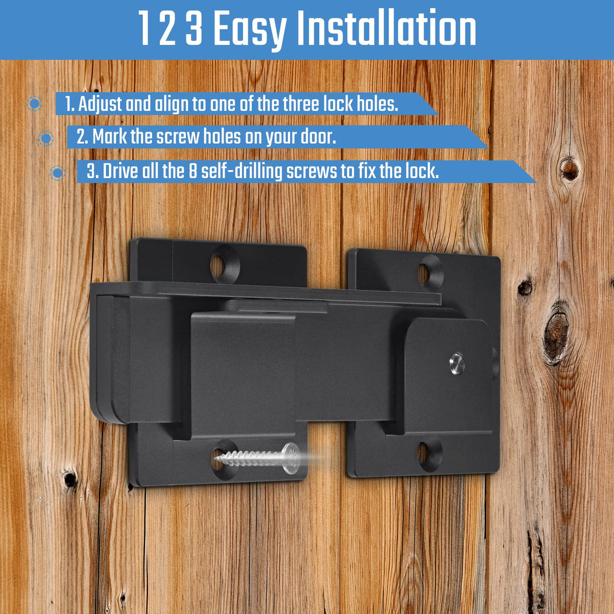 Steinwhale installation steps visual outlines a clear 3-step mounting process.