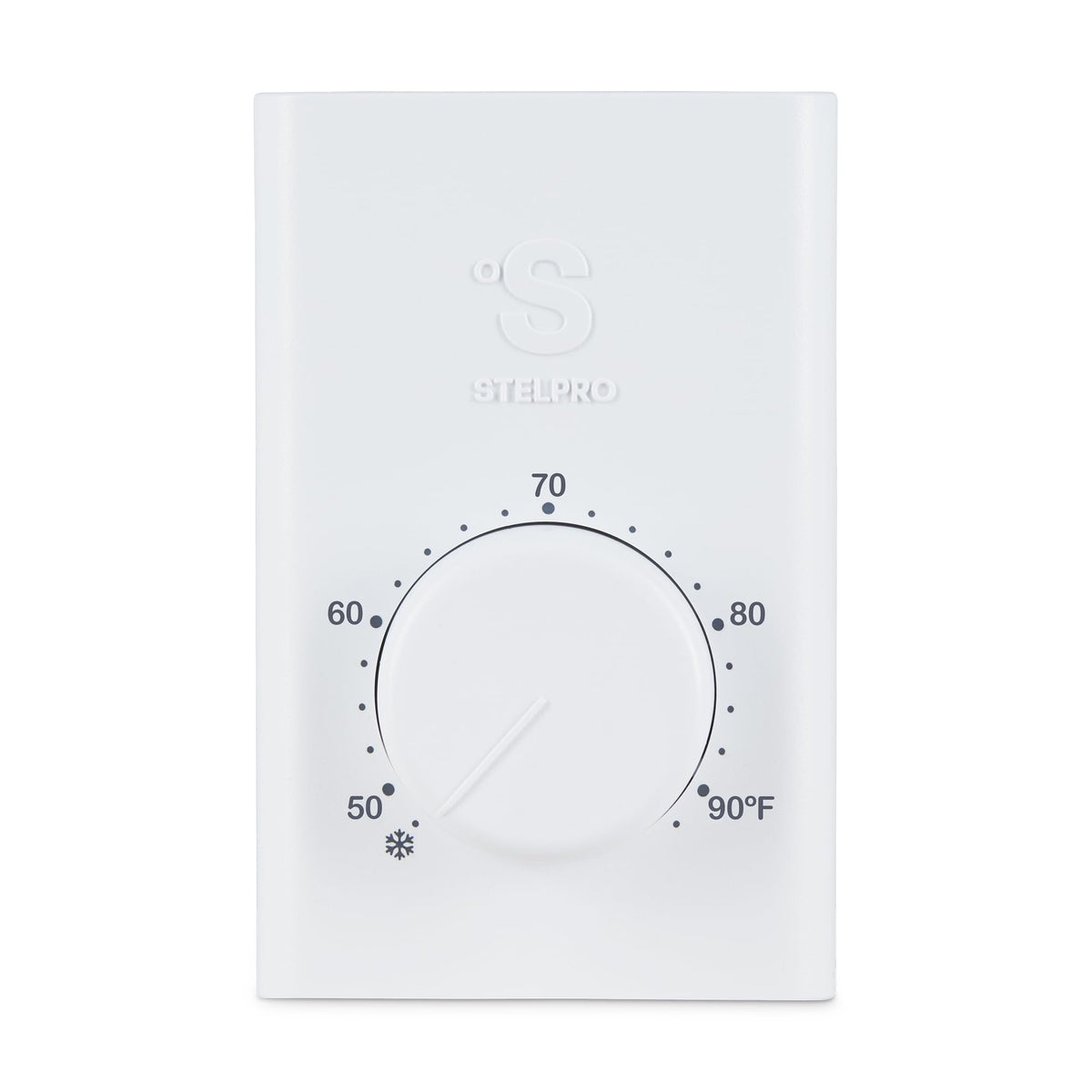 Stelpro SWT1F thermostat on a baseboard heater for steady comfort