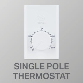 SWT1F thermostat demonstrating compatibility with various heating systems