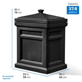 Step2 Express Parcel Box outdoor storage use for cushions, toys, or garden gear.